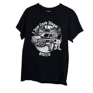 BNCCO Bobbers N Choppers Size Small Black Motorcycle Graphic Mens T-Shirt